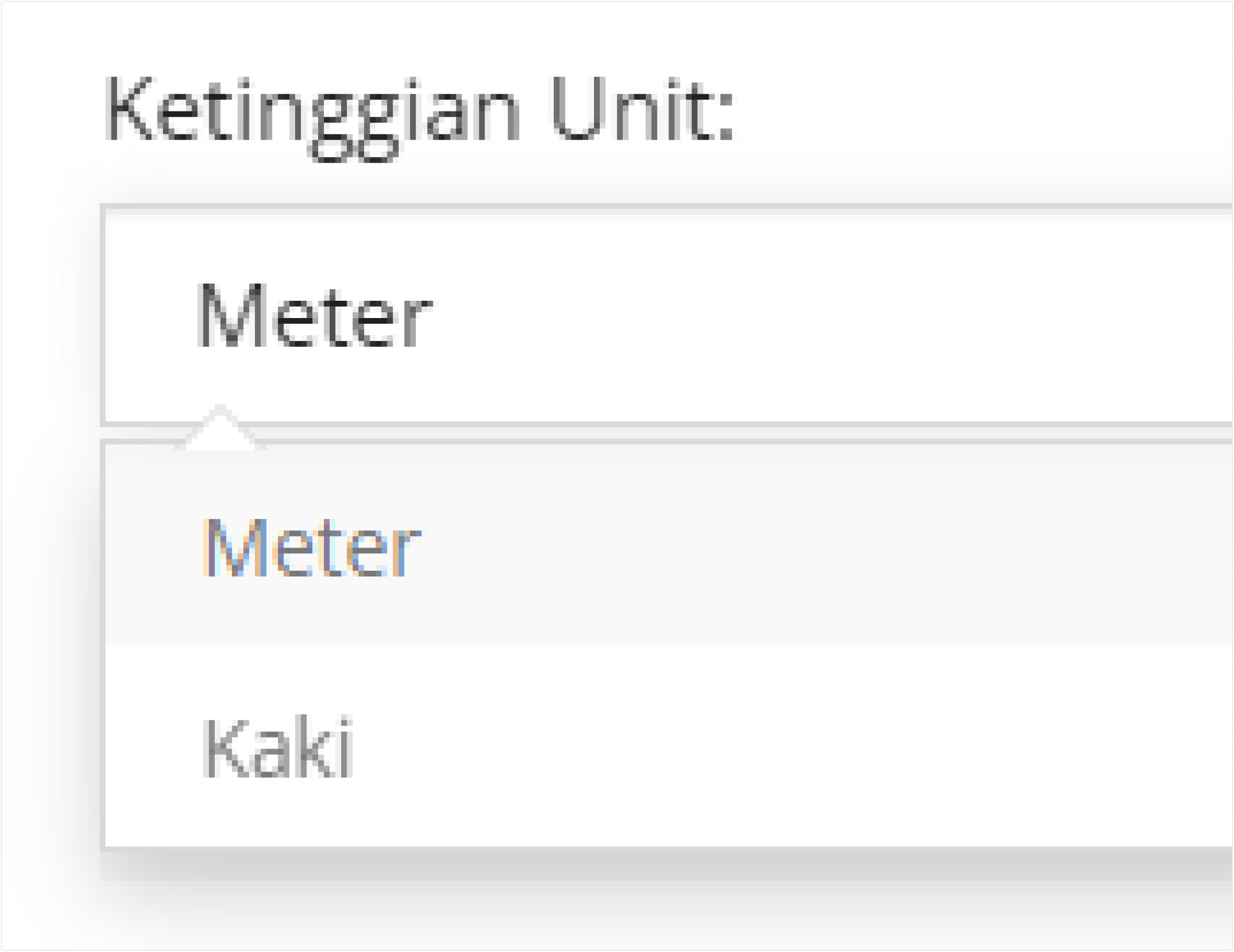 ketinggian Unit