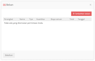 Menu Beban